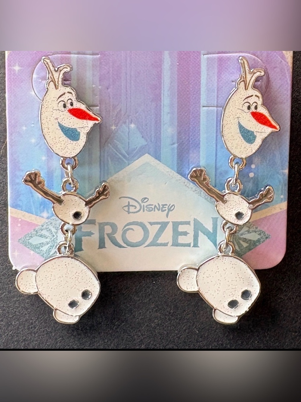 Disney Frozen Olaf Segmented Post Earrings New
